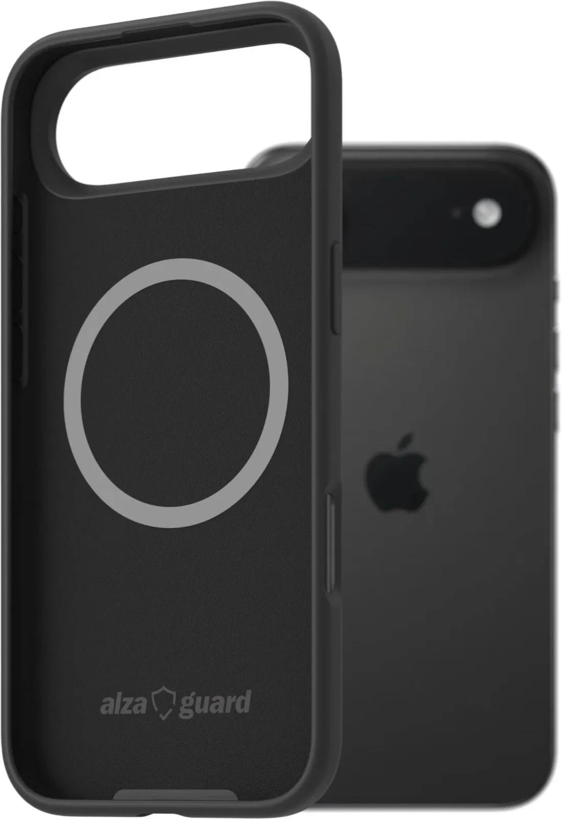AlzaGuard iPhone Air fekete MagSafe szilikon tok