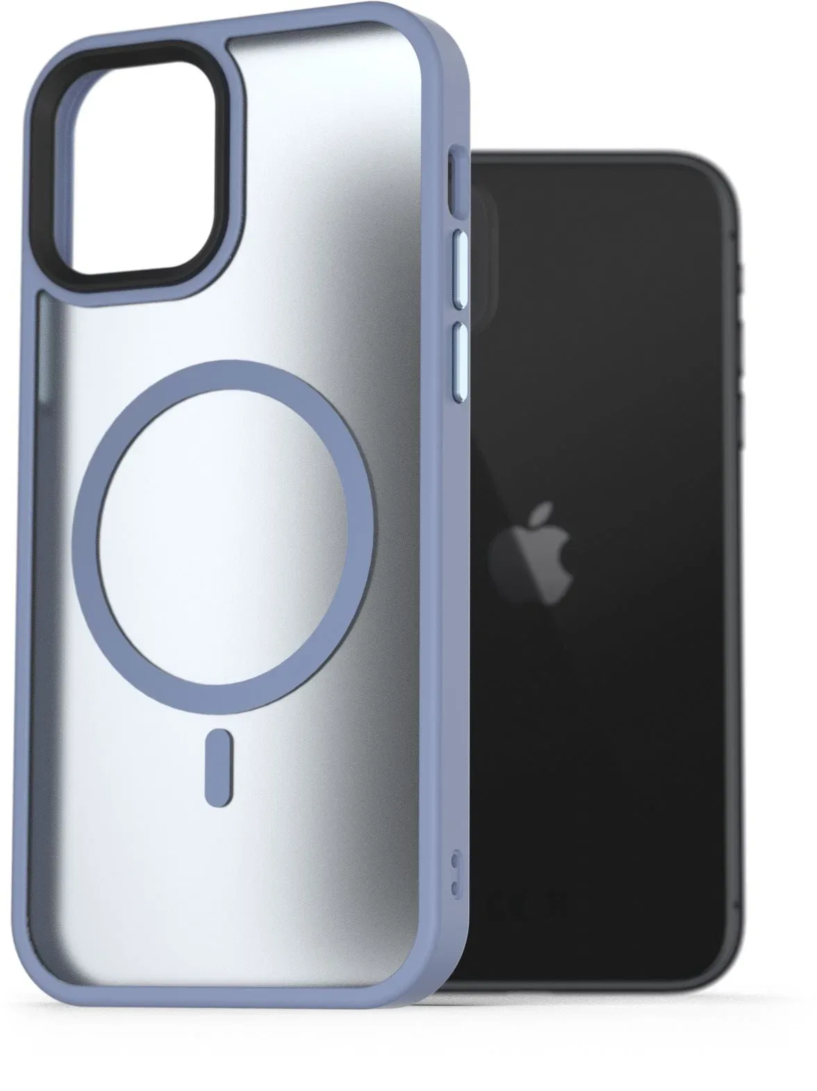 AlzaGuard Matte iPhone 11 Magsafe világoskék tok