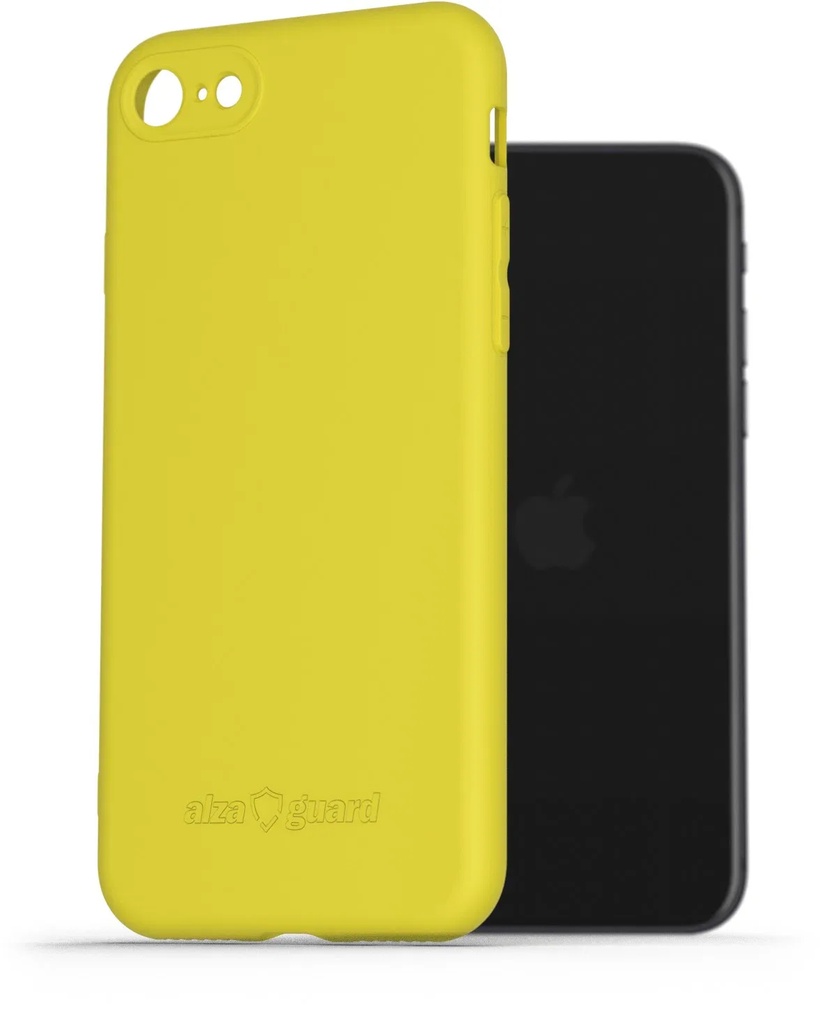 AlzaGuard Matte iPhone 7/8/SE (2020)/SE (2022) sárga TPU tok