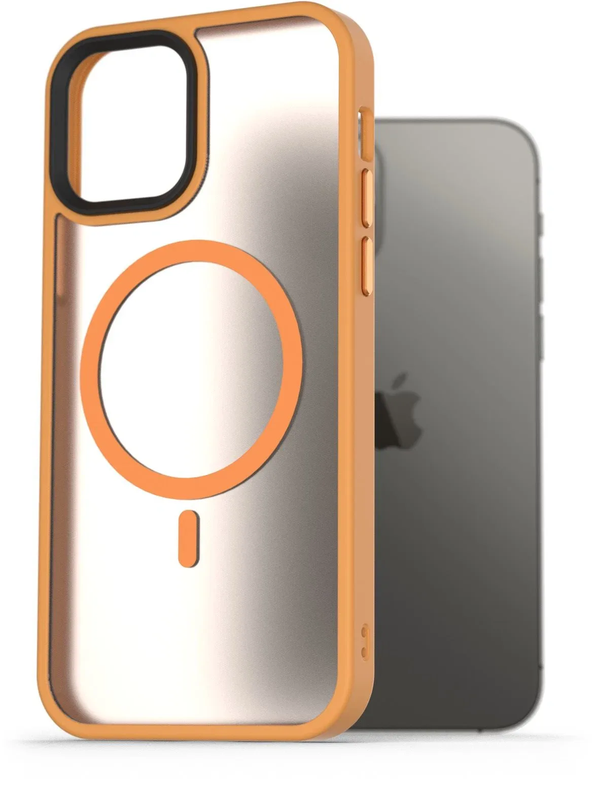 AlzaGuard Matte Case iPhone 12 / 12 Pro MagSafe sárga tok